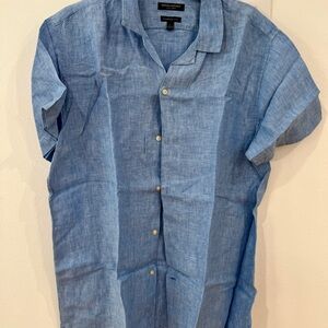 Banana Republic Light Blue Linen Shirt